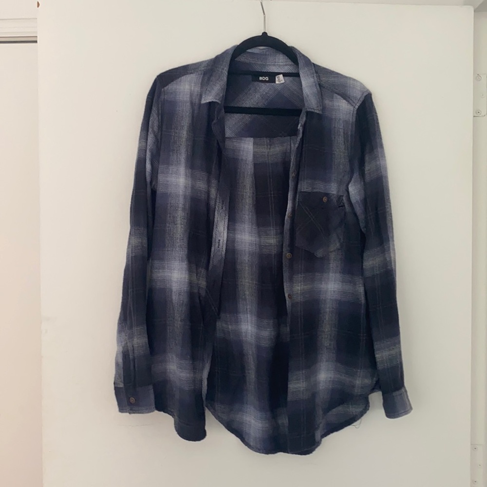 Blue Urban Outfitters flannel